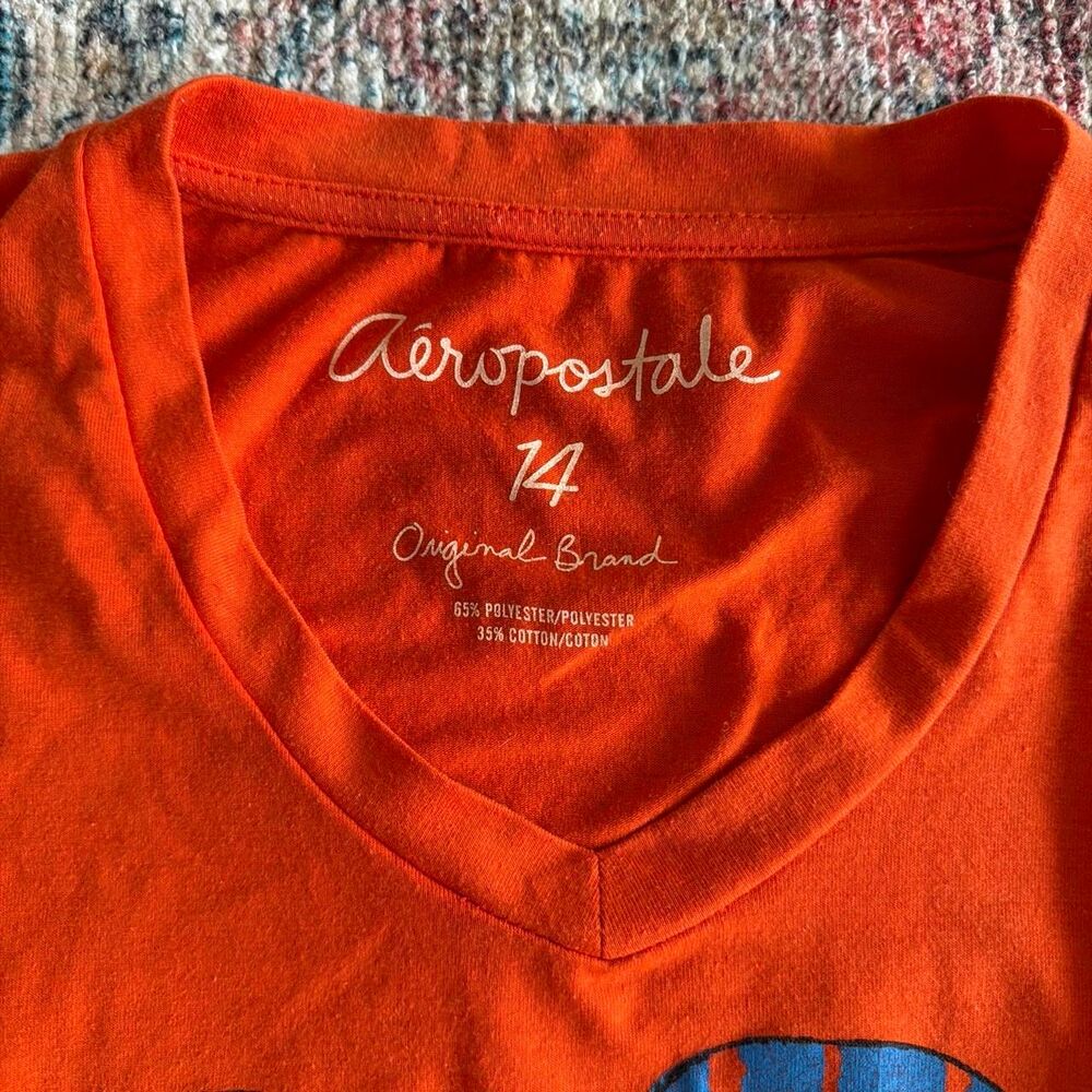 Vintage Y2K Aeropostale orange graphic baby tee - Picture 4 of 4